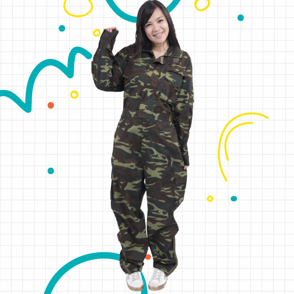 迷彩連身工作服