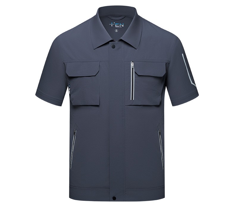 日式工作服鋼鐵灰