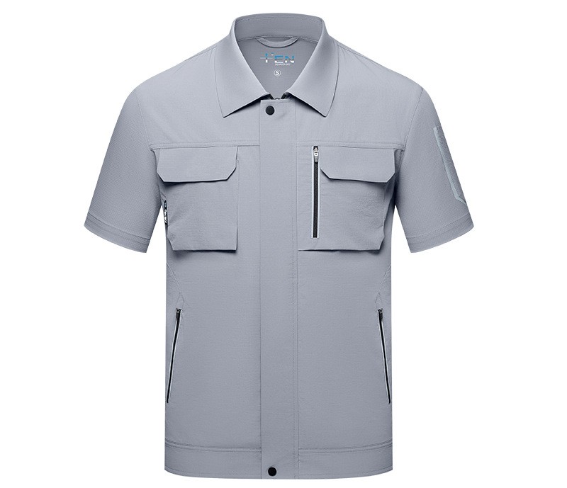 日式工作服極淺灰