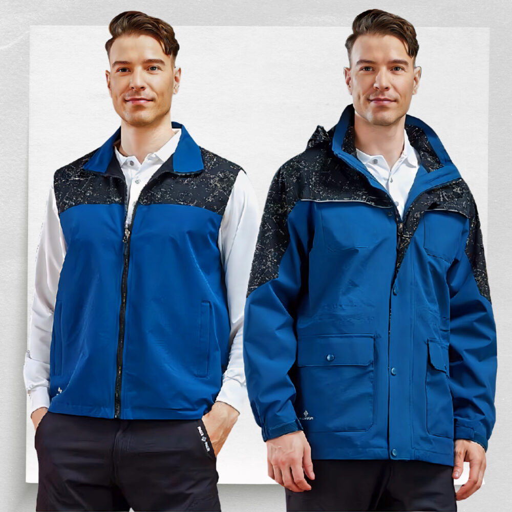 型號-SM-FLK39300(外 套) SM-FLK39350(背心) 兩件式反光外套+背 心 100%聚酯纖維